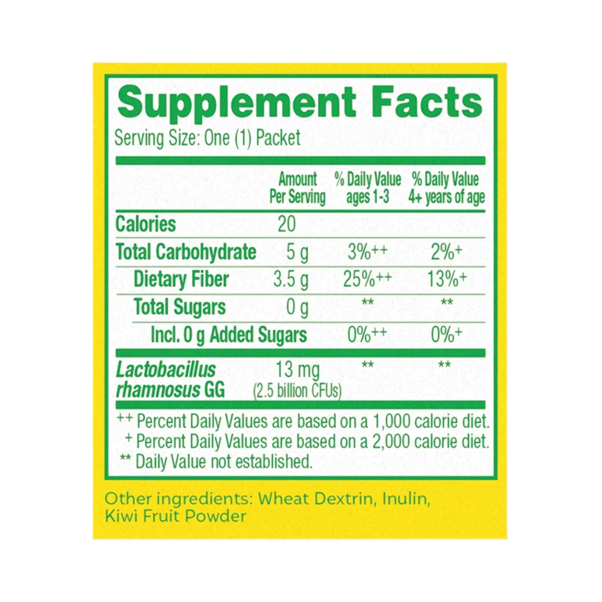 Culturelle Kids Digestive Health Probiotic   Fiber Powder Packets - 24 Ct