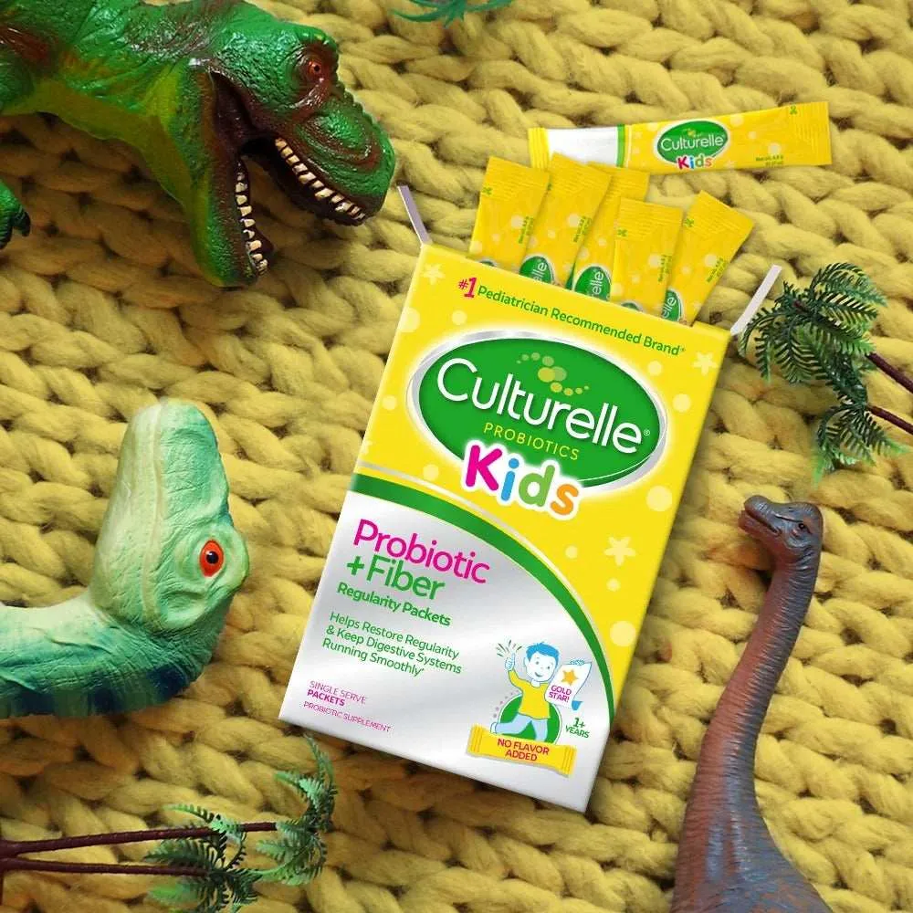 Culturelle Kids Digestive Health Probiotic   Fiber Powder Packets - 24 Ct