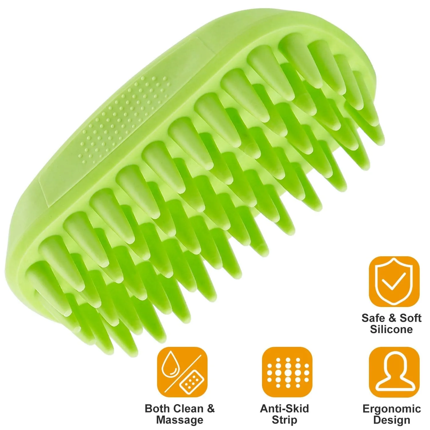 Dog Bath Brush Anti-Skid Pet Grooming Shower Silicone Massage Comb
