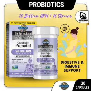 Garden of Life, Dr. Formulated Probiotics, Once Daily Prenatal, 30 Vegetarian Capsules