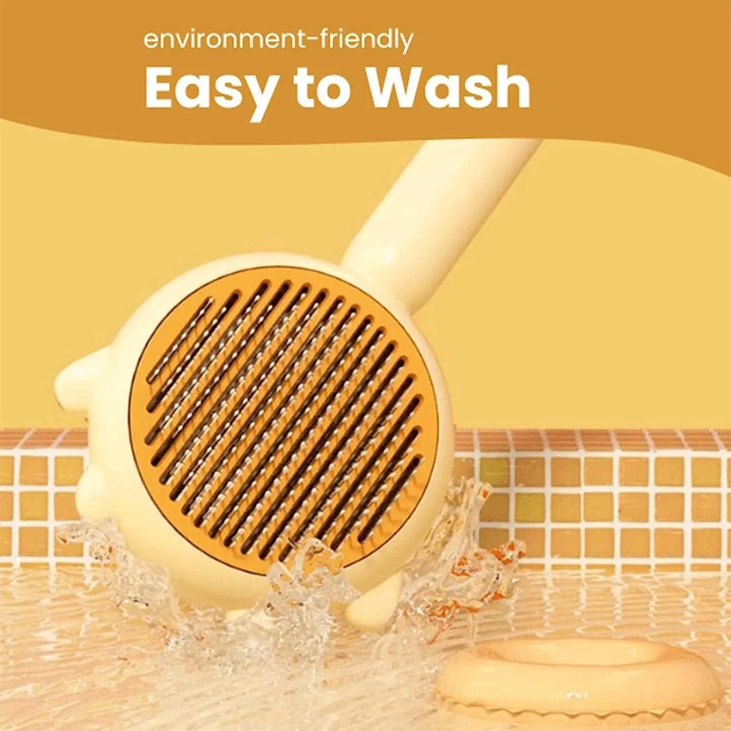 Gentle Paws™ Self-Cleaning Grooming Brush