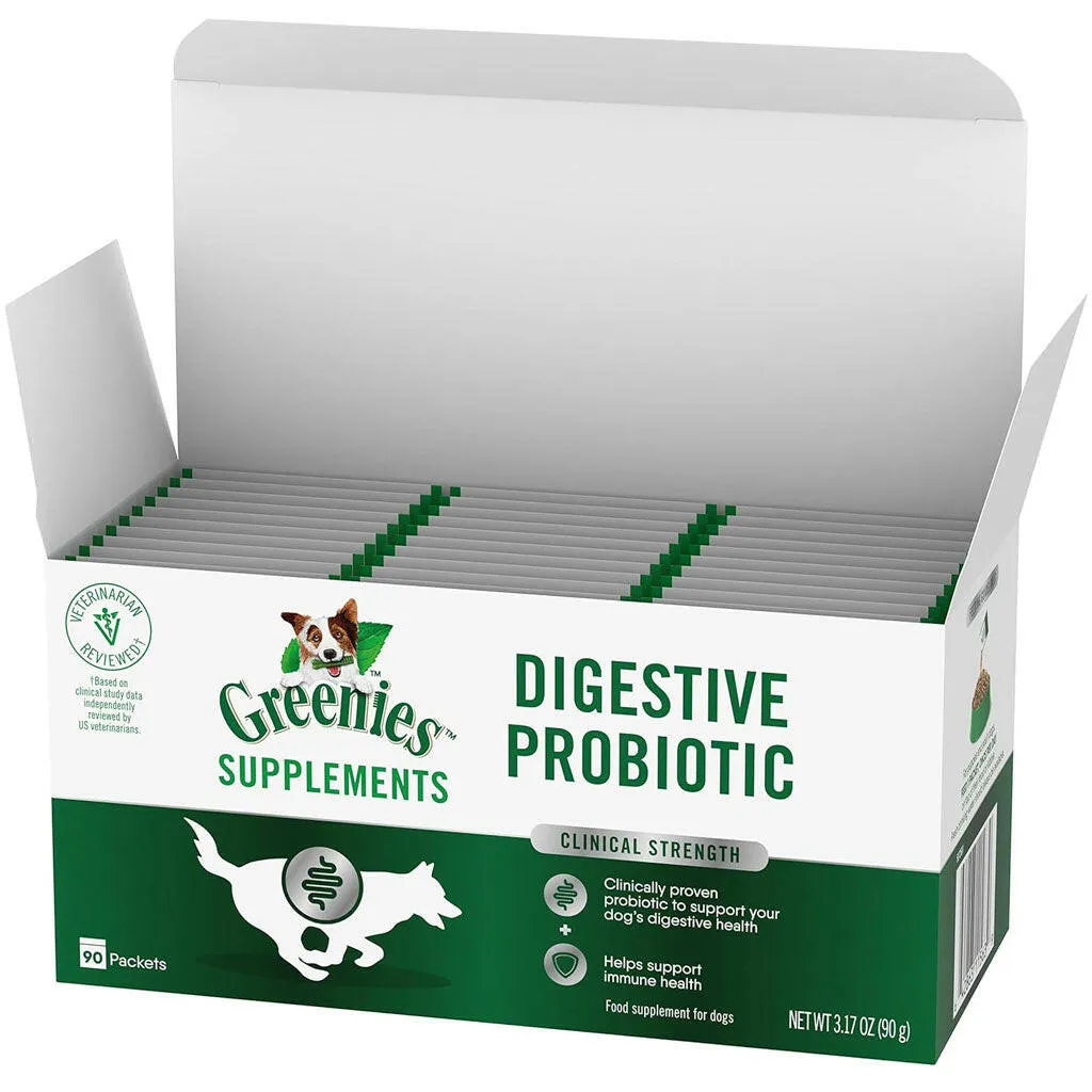 Greenies Digestive Probiotic Clinical Strength Supplements for Dogs