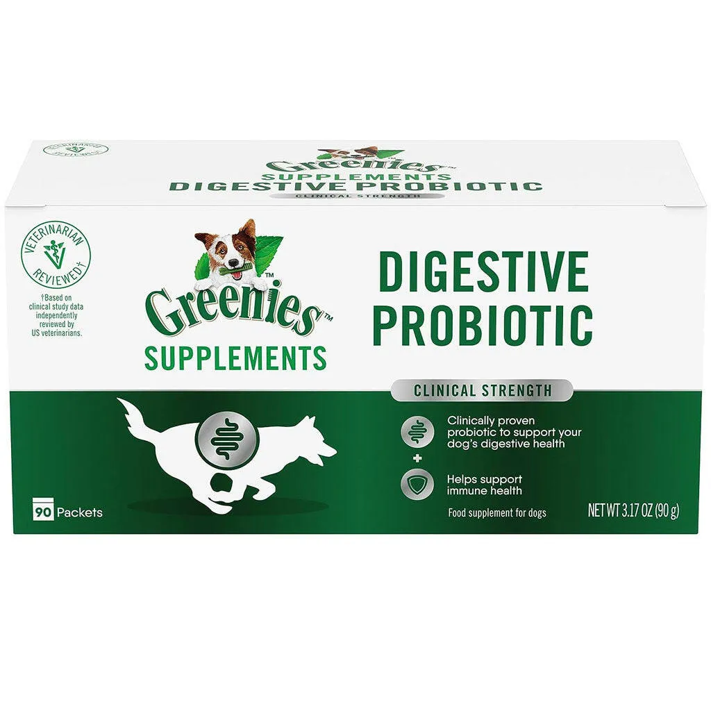 Greenies Digestive Probiotic Clinical Strength Supplements for Dogs