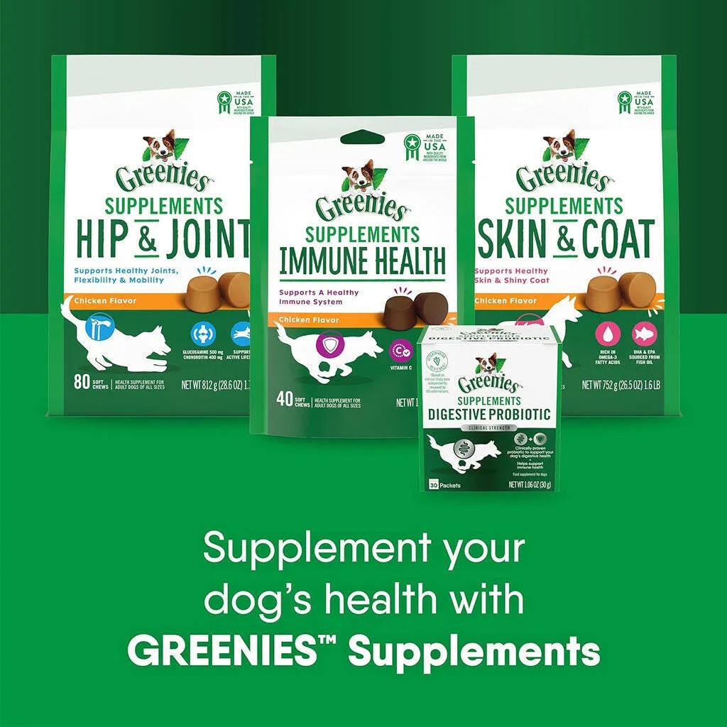 Greenies Digestive Probiotic Clinical Strength Supplements for Dogs