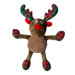 Happy Pet Festive Waffle Reindeer Dog Toy