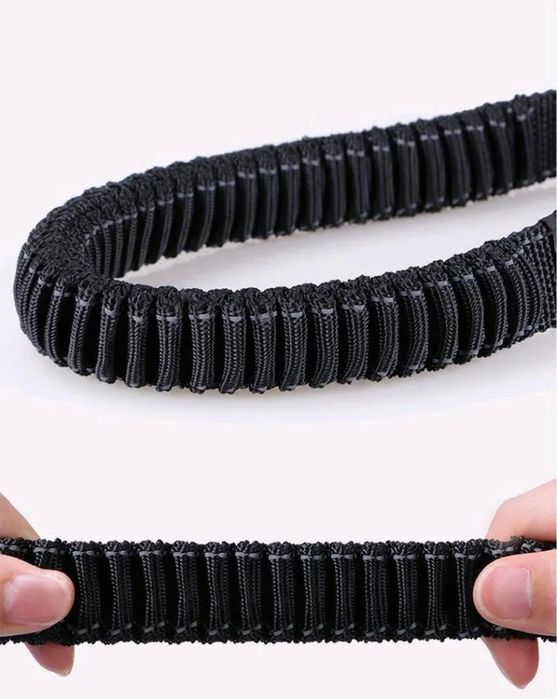 Heavy Duty Adjustable Elastic Pet Car Seat Belts-Red