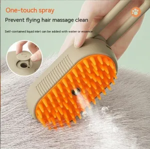 New Pet Electric Spray Comb for Cats & Dogs - Hair Removal, Anti-Static, Massage & Clean