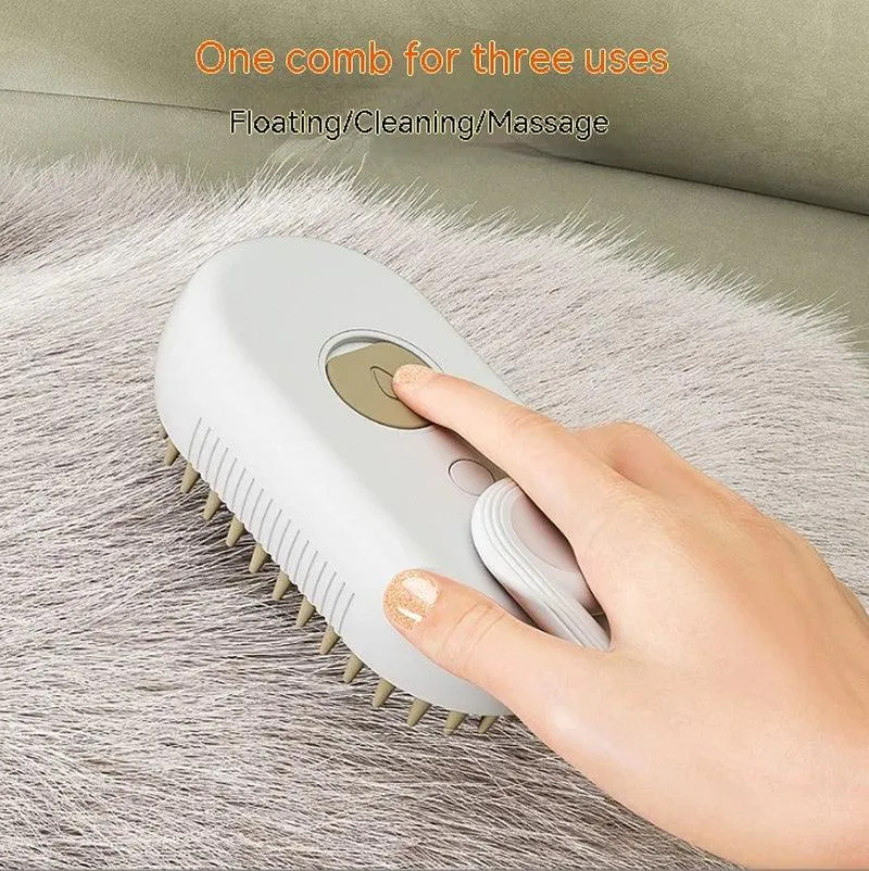New Pet Electric Spray Comb for Cats & Dogs - Hair Removal, Anti-Static, Massage & Clean