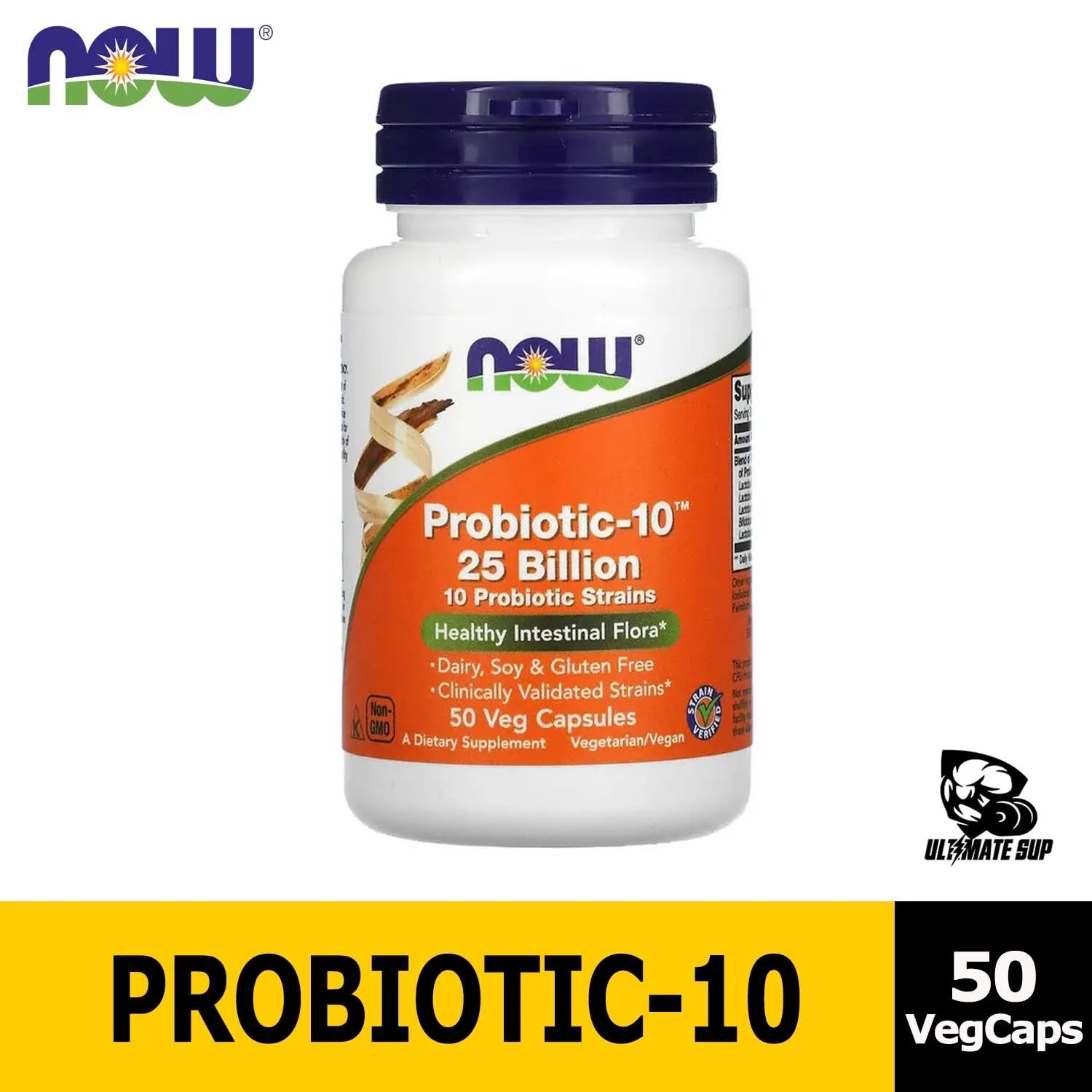 Now Foods, Probiotic-10, 25 Billion, 50 Veg Capsules