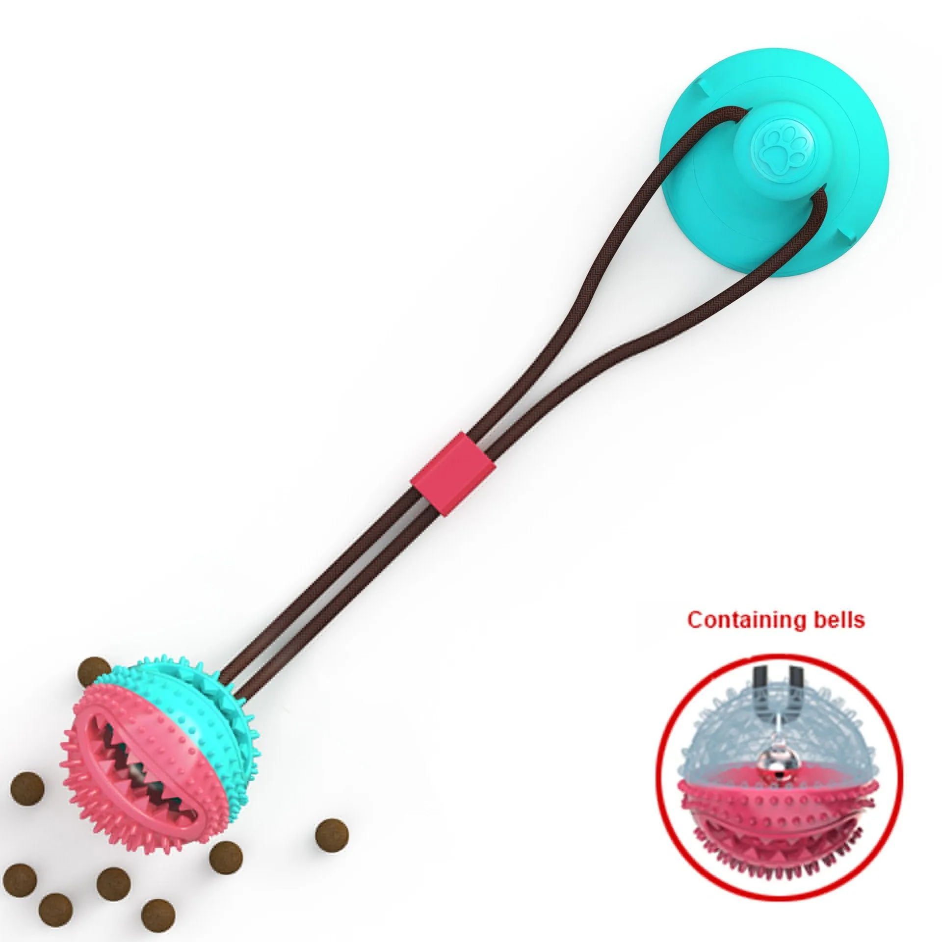 Pet Dog Toys Silicon Suction Cup Tug dog toy Dogs Push Ball Toy Pet