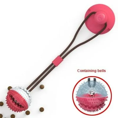 Pet Dog Toys Silicon Suction Cup Tug dog toy Dogs Push Ball Toy Pet