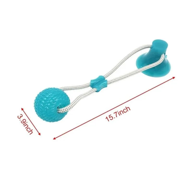 Pet Dog Toys Silicon Suction Cup Tug dog toy Dogs Push Ball Toy Pet
