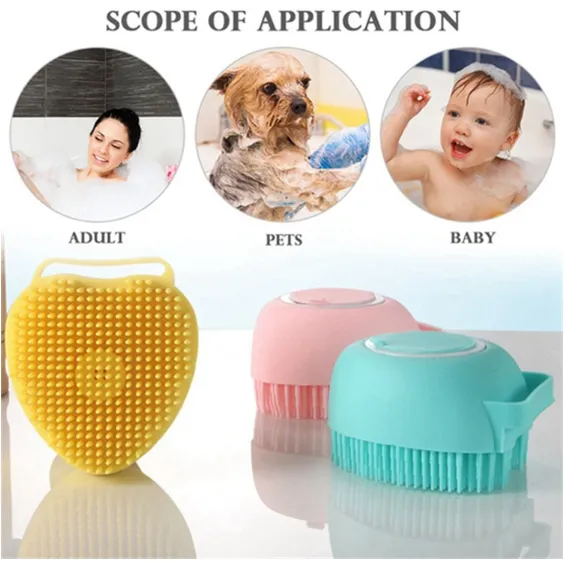 Pet Silicone Bath Brush