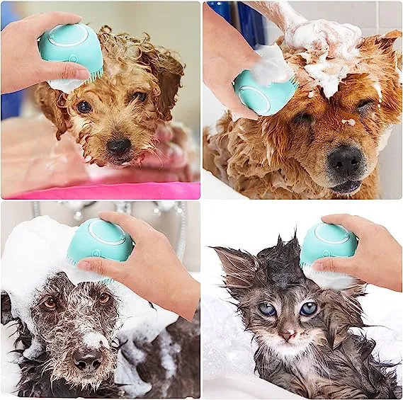 Pet Silicone Bath Brush