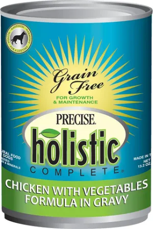 Precise Holistic Complete Chicken with Vegetables Formula in Gravy Grain-Free Canned Dog Food