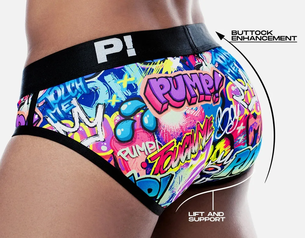 PUMP! Drip brief graffiti