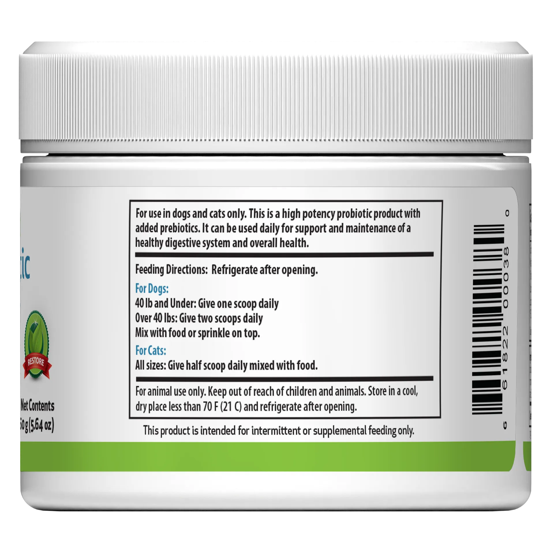 Ultimate Probiotic 9 Strains with Prebiotics - Gut Microbiome Health for Cats
