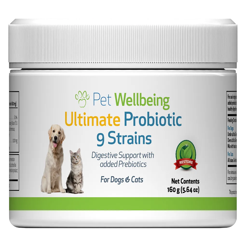 Ultimate Probiotic 9 Strains with Prebiotics - Gut Microbiome Health for Cats