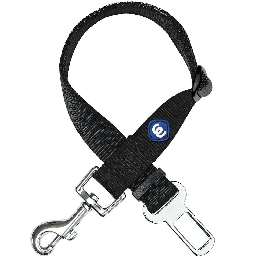Universal Nylon Adjustable Safety Dog Seat Belt for Puppy S M L Boy Girl Dogs, Black