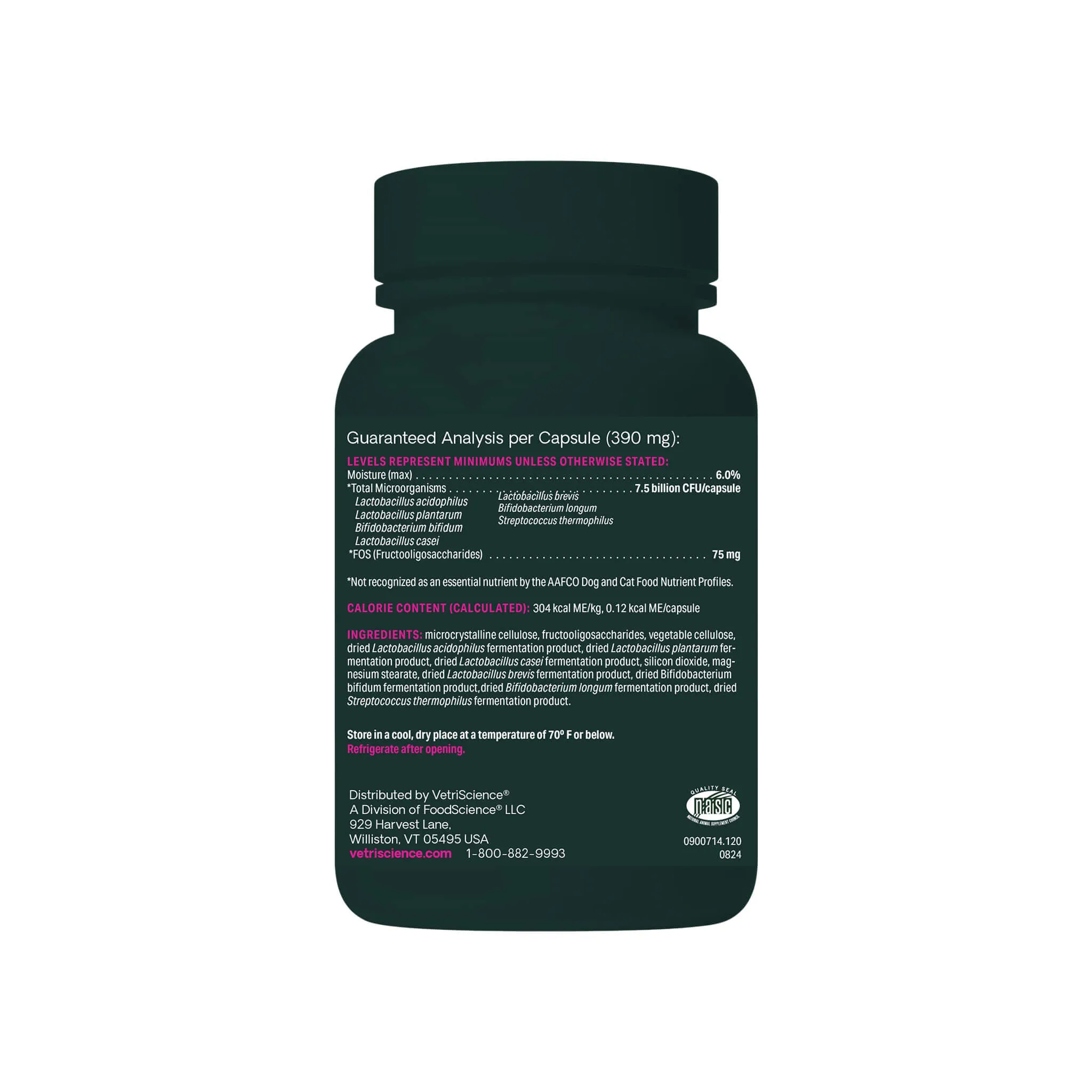 VetriScience Extra Strength Gut Health Dog & Cat Supplement