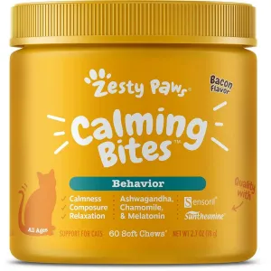 Zesty Paws Calming Bites Soft Chews Supplement for Cats (60 ct)